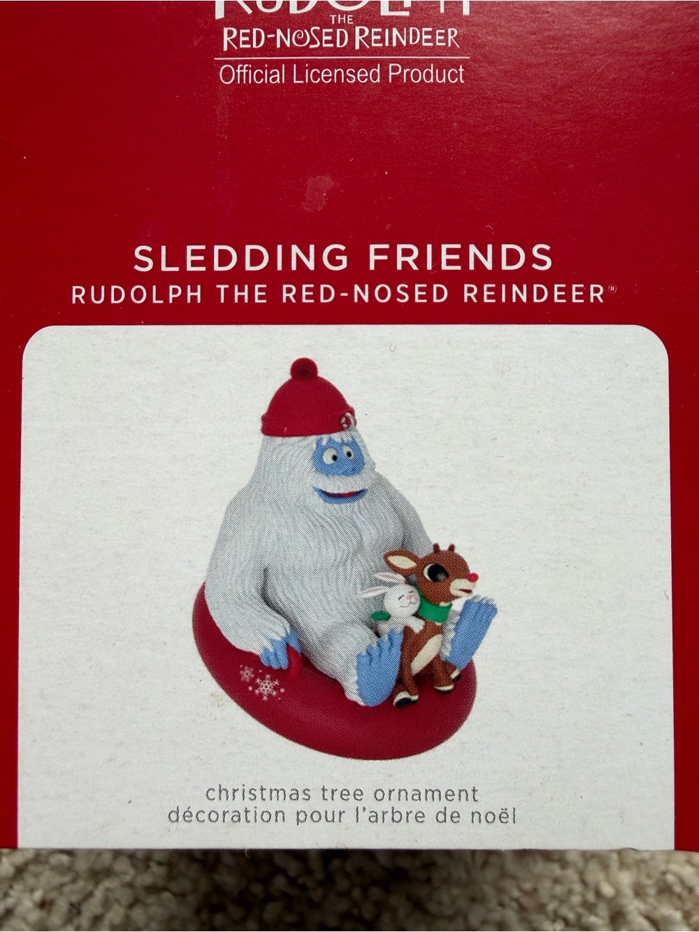 Hallmark Keepsake Sledding Friends Rudolph the Red Nose Reindeer Ornament 2021